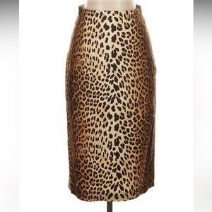 Love Moschino Animal Print Pencil Skirt